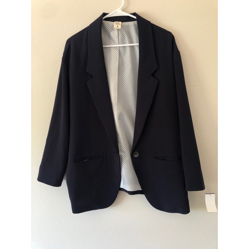 Casual Navy Blazer oversized